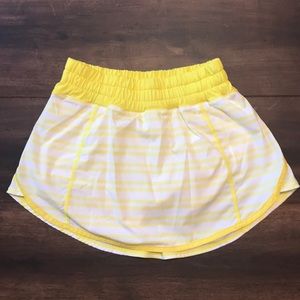 Lululemon yellow tennis skirt